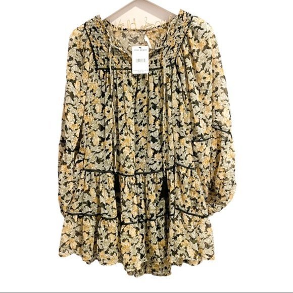 NWT FREE PEOPLE Swinging Long Sleeve Tunic Dress - Picture 5 of 6